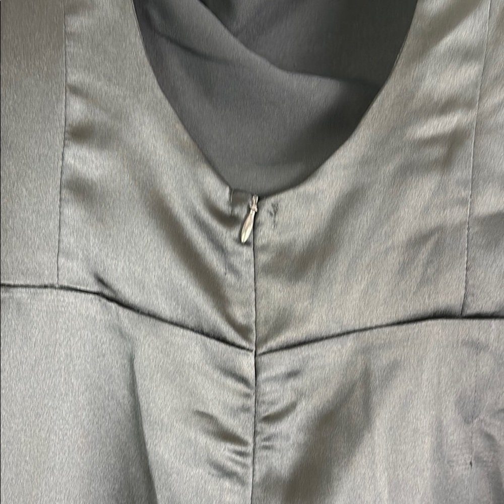 Elegant Navy Blue Evening Pant Suit Sz UK 10 Navy Blue Lined - Picture 11 of 15